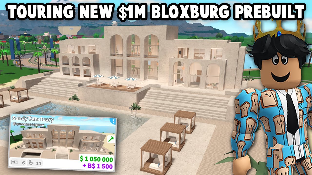 TOURING THE NEW $1M BLOXBURG PREBUILT BEACH HOUSE