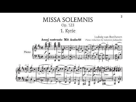 Missa Solemnis in D Major - Beethoven | 1. Kyrie (Score)