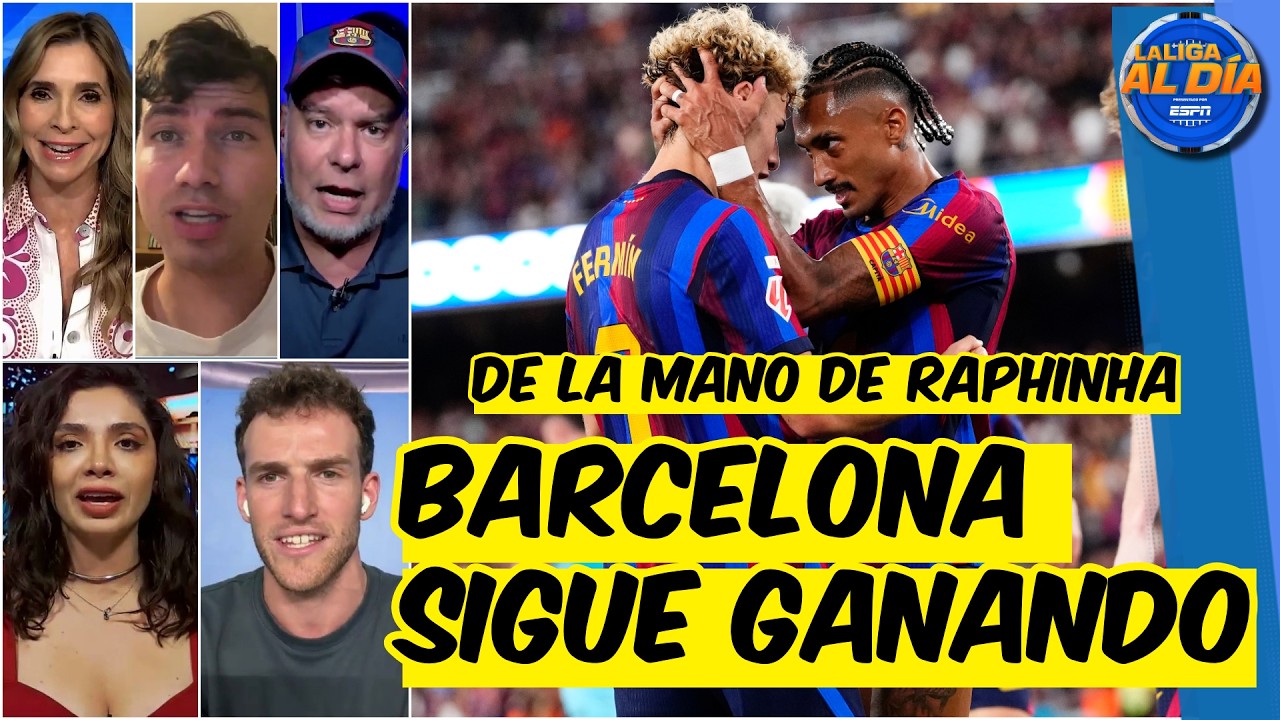 BARCELONA venció 2-0 al ATHLETIC CLUB y es LÍDER. DEBUTÓ Rodri. GOL de Raphinha | La Liga Al Día