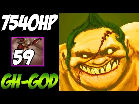 59 Flesh Heap = 7440HP Without Heart of Tarrasque - GH-GOD Pudge 9000MMR Vol 5 - Dota 2