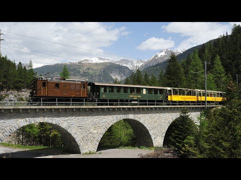 Rhätische Bahn RhB Ge 2/4 222 Albulabahn Bahnfest Bergün 10.06.2019