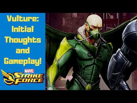 New Character Vulture: Level Up and Gameplay | Marvel Strike Force | MSF