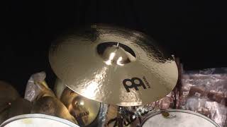 Video thumbnail for Meinl 22" Byzance Brilliant Heavy Hammered Ride - 3966g by The Drum Shop - Portland, Maine