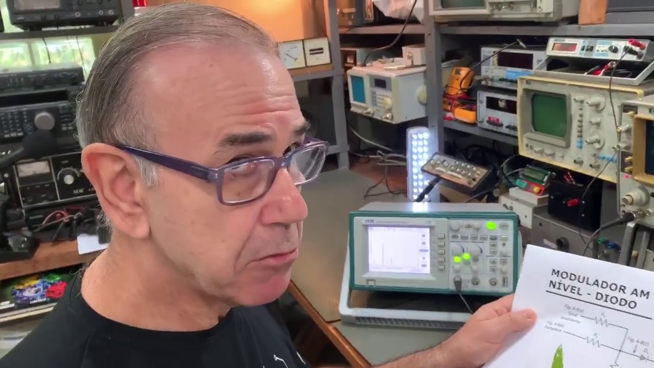 Circuito modulador e demodulador AM