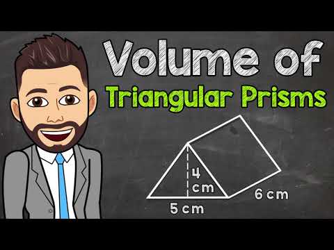 Part of a video titled How to Find the Volume of a Triangular Prism | Math with Mr. J