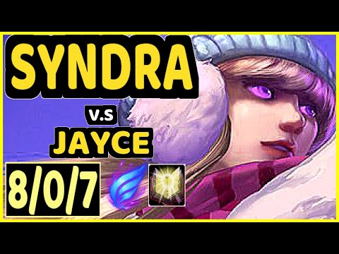DANCHUNG (SYNDRA) vs JAYCE - 8/0/7 KDA MID CHALLENGER GAMEPLAY - KR