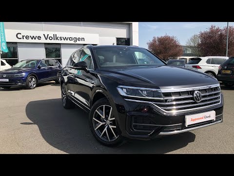 Approved Used Volkswagen Touareg R-Line 3.0TDI V6 Tiptronic in Deep Black - KM68OCB