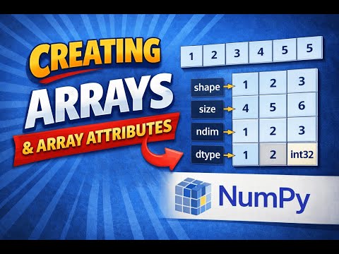 Lec 1 Creating Array And Array Attributes In Numpy Datascienceforbeginners Numpy Python