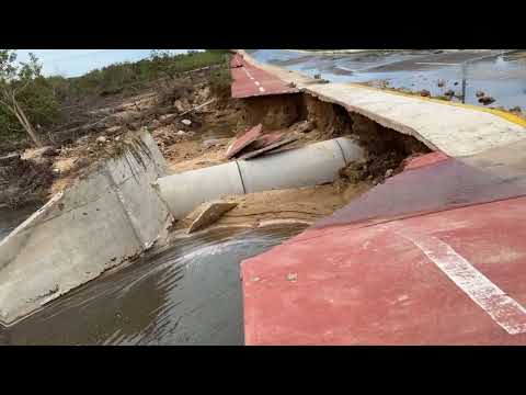 Devastador Recorrido por la Costera entre Playa Ventura y Playa Azul tras el Huracán John 🌪️🚧