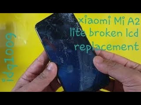 how to replacement xiaomi Mi A2 lite broken lcd screen change idq1009.offical