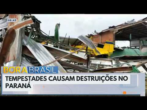 Temporal causa morte e destruição no Oeste do Paraná | Bora Brasil