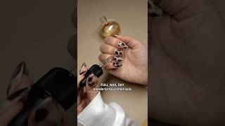 BLONDE TORTOISE SHELL/COW PRINT MIX NAILS 🤎 My at-home nail essentials are linked in my bio!