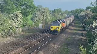 Trains at DUFFIELD COMPILATION.FREIGHT VOYAGER MERIDIAN UNITS