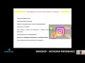 Instagram performance – Workshop online