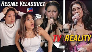 Filipino Television is DIFFERENT! Waleska &amp; Efra react to Regine Velasquez &#39;TELEVISION VS REALITY&#39;