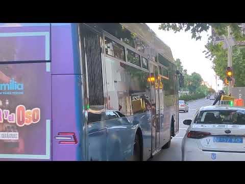 Here is the Emt bus 2297 on the number 29 in Madrid Wednesday 29 May 2024