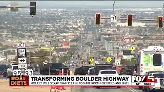 Project on Boulder Highway will scrap traffic lane to make room for buses, bikes