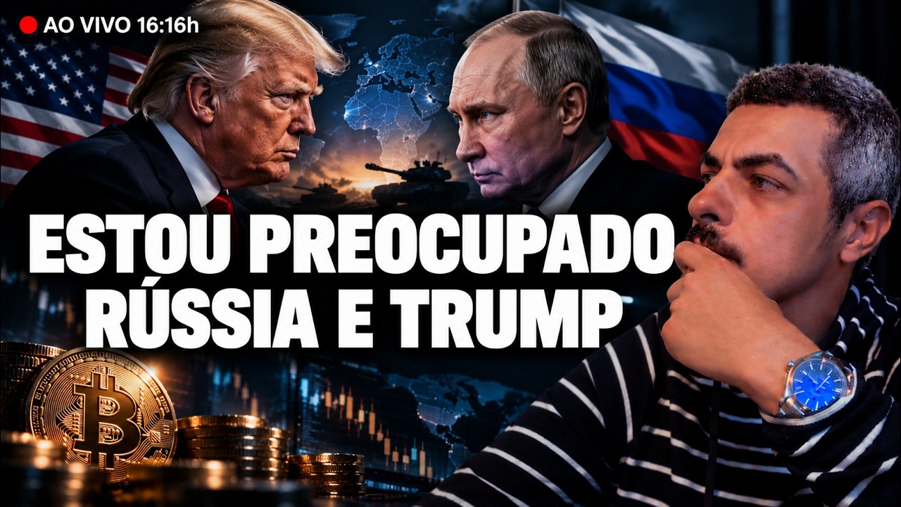 🔥 Bitcoin AO VIVO - Mercados Caindo Forte - Conflito Rússia e Ucrânia Volta a Fazer Preço