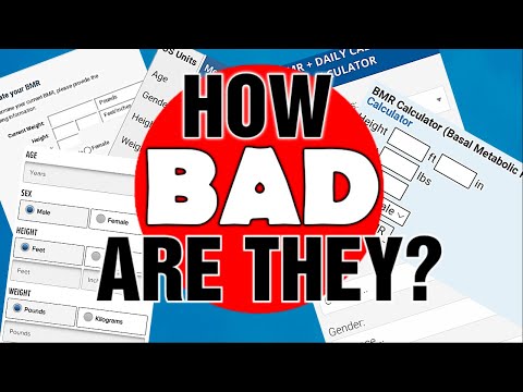 Scientifically Dismantling BMR, TDEE, CALORIE Calculators