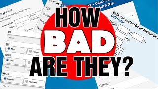 Scientifically Dismantling BMR, TDEE, CALORIE Calculators
