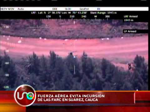 Fuerza Aérea evita incursión de las FARC en Suárez, Cauca