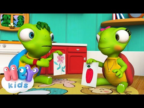 Familie Schildpad 🐢 Peuterliedjes Nederlands - HeyKids tekenfilms