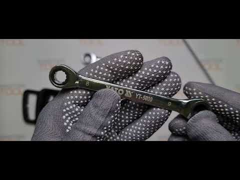 Ключі накидні YATO з тріщаткою : М= 8-19 мм, Набір 5 шт. [10/30]