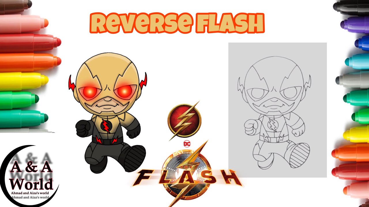 how to draw reverse flash step by st