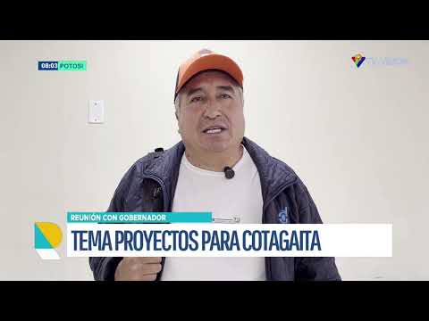 Reunión entre Gobernador y autoridades de Cotagaita define avances en proyectos de infraestructura
