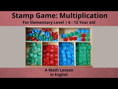 Multiplication Using The Stamp Game A Math Lesson Elementary Level