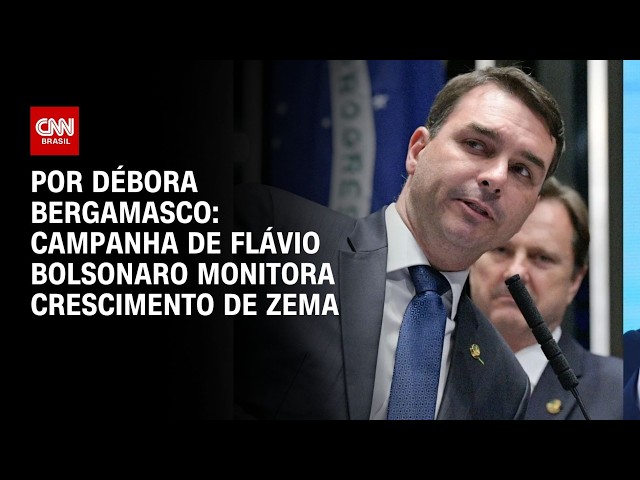 Campanha de Flávio Bolsonaro monitora crescimento de Zema | CNN 360º