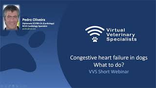 VVS Short Triage Webinar: Congestive heart failure in dogs: What to do?