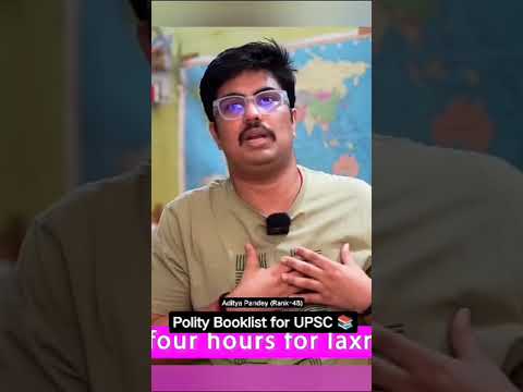 IAS Aditya pandey sir strategy for polity Laxmikant 🥀 #video