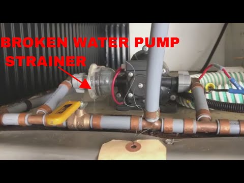 RV Shurflo water pump filter/strainer Replacement