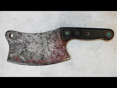 Restoration Old Rusty Bone Cleaver