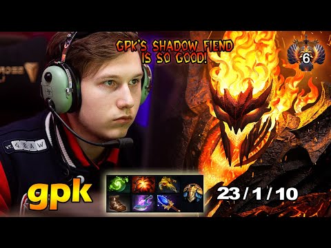 GPK SHADOW FIEND / MID IS JUST TOO EASY FOR GPK! / DOTA 2 PLAYER PERSPECTIVE / PRO PLAY