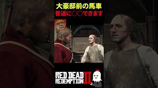【RDR2】超大金持ちの家の前に止まっている馬車を○○すると…？