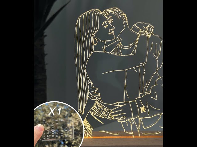 Vídeo relacionado con Genérico Lámpara Personalizada con Foto Base Led Decoración Mando a Distancia