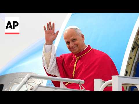 Pope Leo XIV arrives in Madrid on tour of Spain