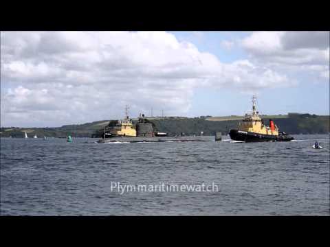 HMS Triumph Entering Devonport