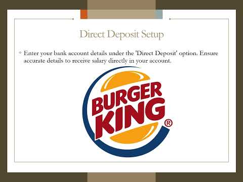 How to Access Burger King (Quality Dining) Pay Stubs & W2s