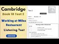 Cambridge 18 Listening Test 2 Listening Ielts Practice Test Ielts Listening Test