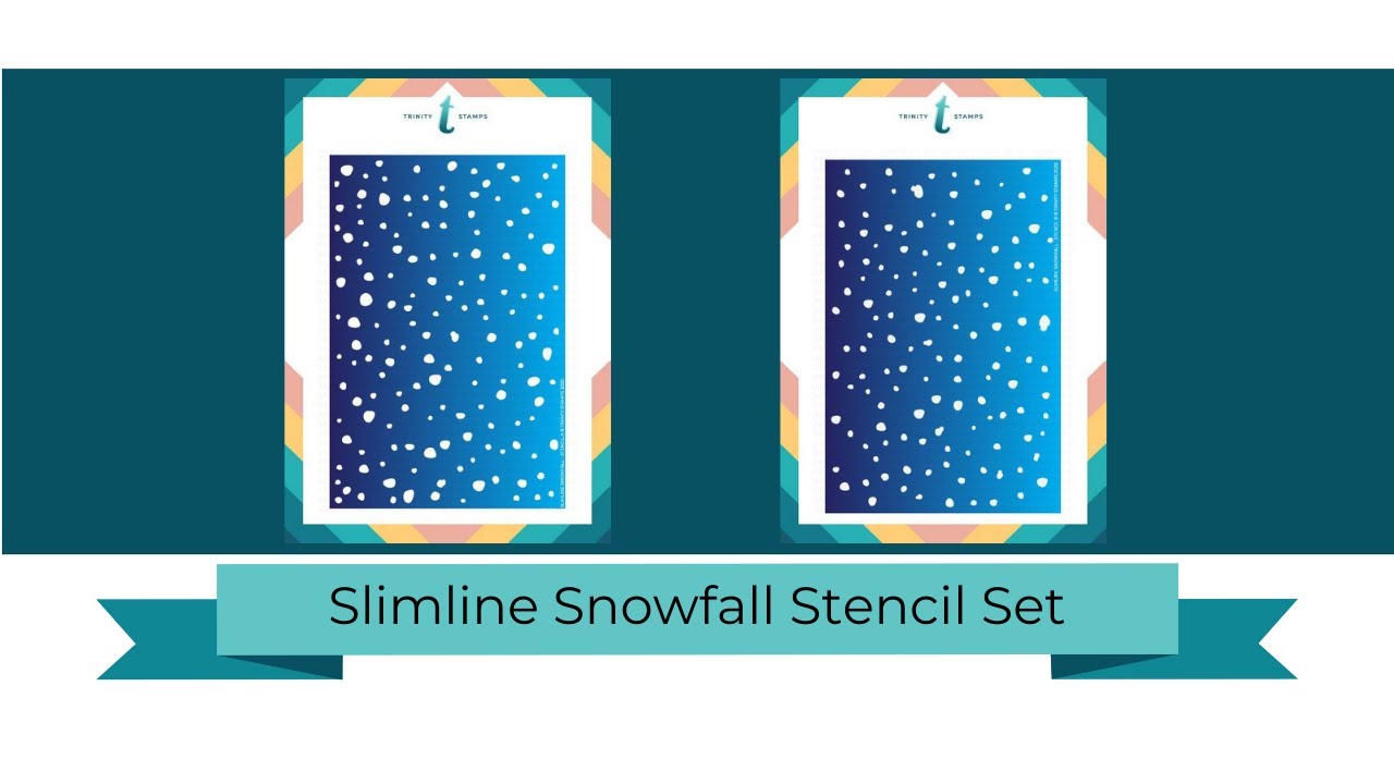 Trinity Stamps sapluunasetti Slimline Snowfall, 6