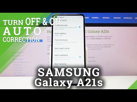 How to Enable Autocorrection in SAMSUNG Galaxy A21s – Turn On / Off Autocorrection