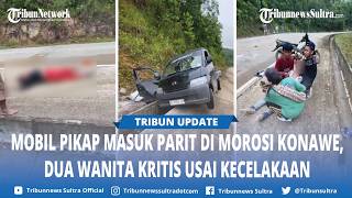Download lagu 2 Wanita Kritis Usai Kecelakaan di Besu Konawe Sulawesi Tenggara, Mobil Pikap Terperosok ke Parit mp3