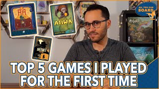 Top 5 Board Games I Played for the First Time this Summer