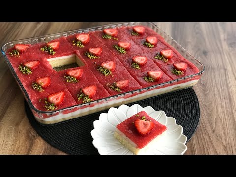 VERY EASY TO MAKE, PERFECT TASTE👌 STRAWBERRY CAKE RECIPE IN POT GLASS SUMMER CAKE 😍