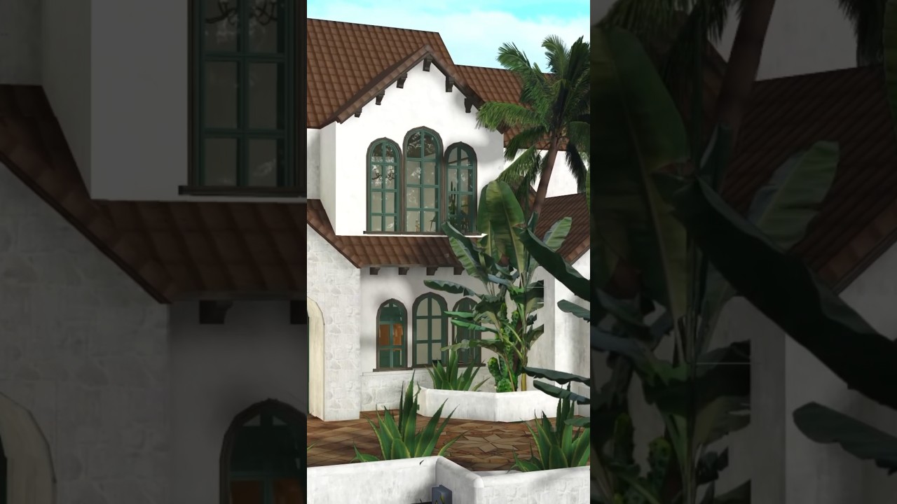 Spanish Summer House 🧙🏼‍♀️ #roblox #bloxburg