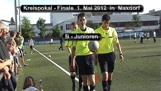preview picture of video 'VFR Frankenthal : SG Blau-Weiß Oppau B-Junioren Pokal Finale 1.5.2012 in Maxdorf'