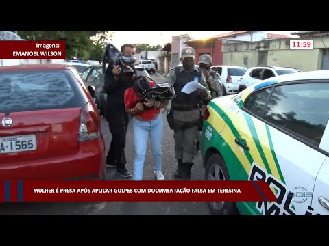 Mulher é presa após aplicar golpes com documentação falsa em Teresina 25 04 2023